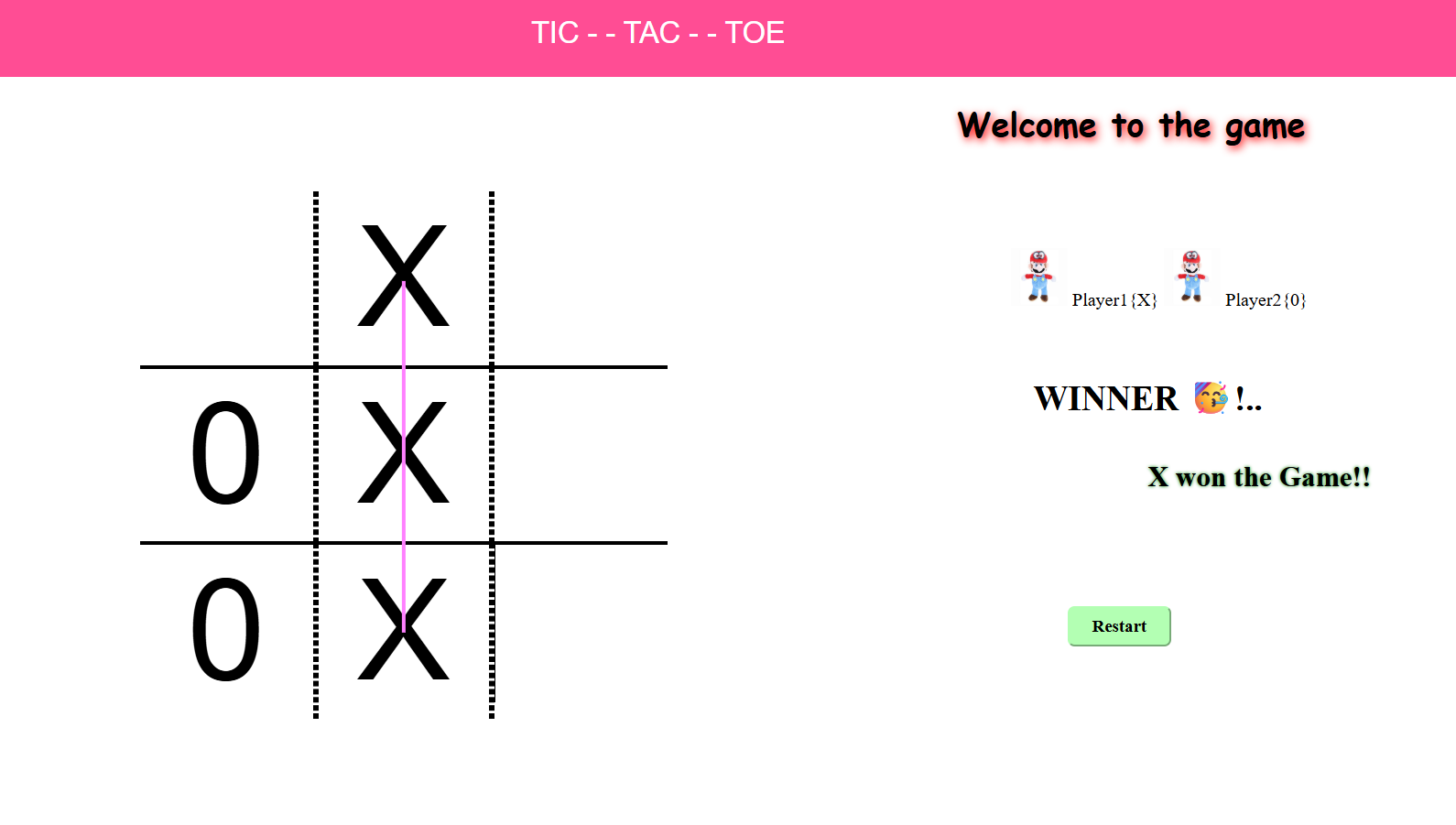 Self Ordering Website